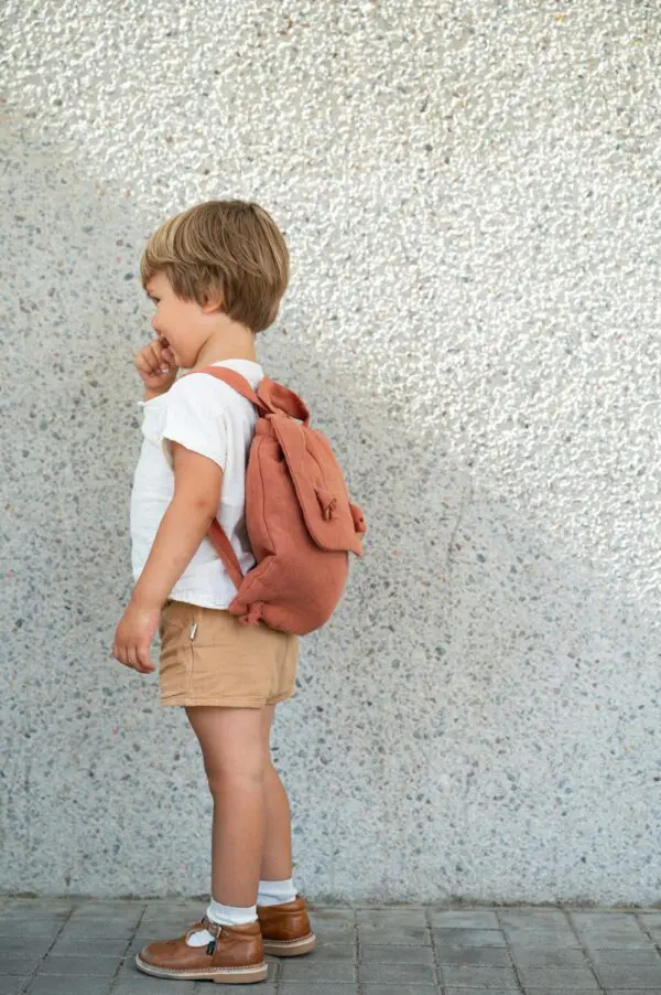 Marceau le sac à dos en lin pour enfant personnalisable